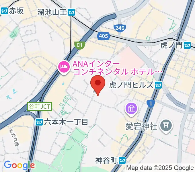 大倉集古館の地図