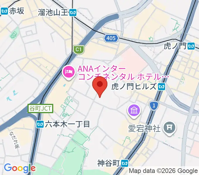 大倉集古館の地図