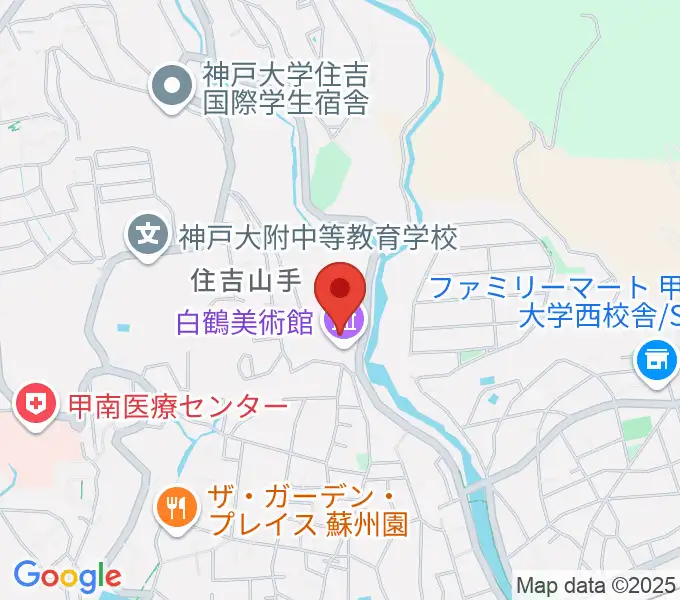 白鶴美術館の地図