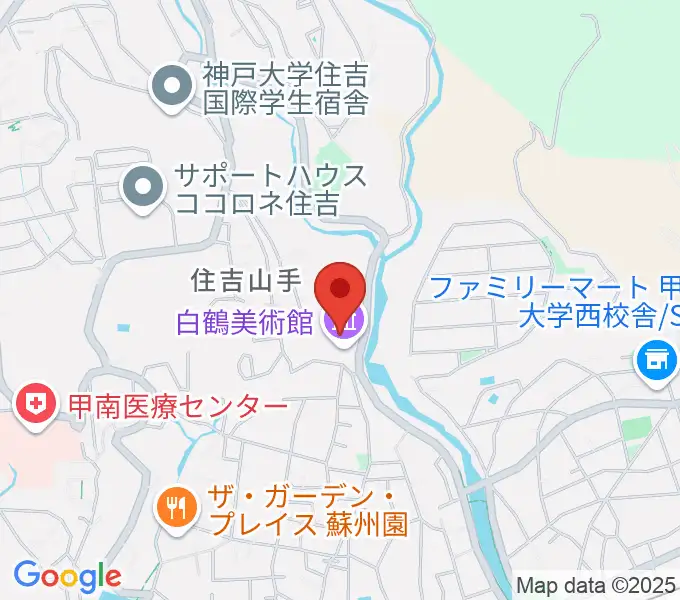 白鶴美術館の地図