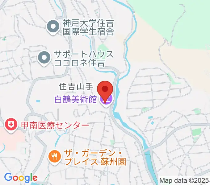 白鶴美術館の地図