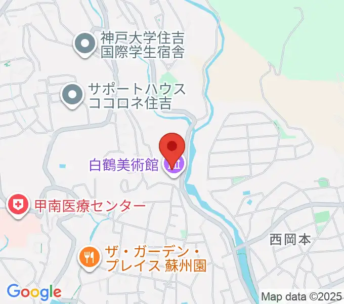 白鶴美術館の地図