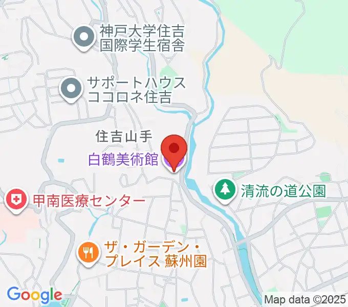 白鶴美術館の地図
