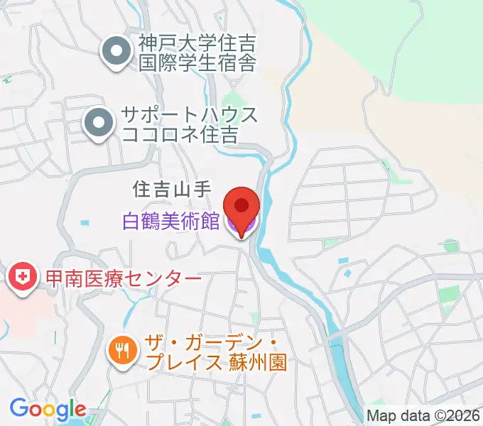 白鶴美術館の地図