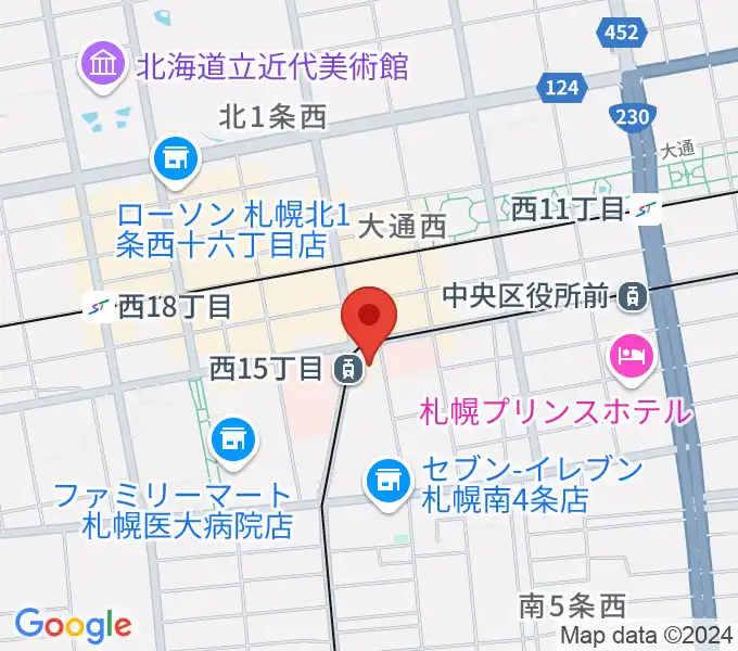 ウィステリアホールの地図