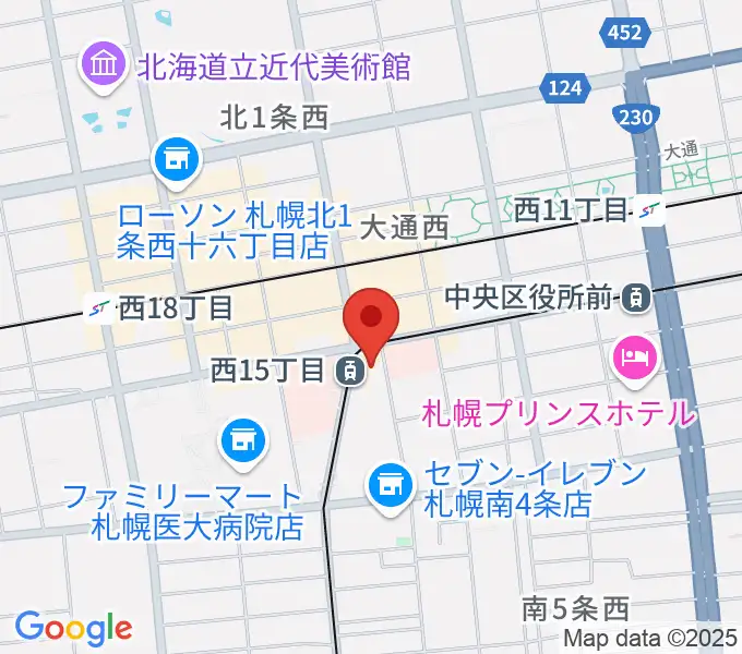 ウィステリアホールの地図