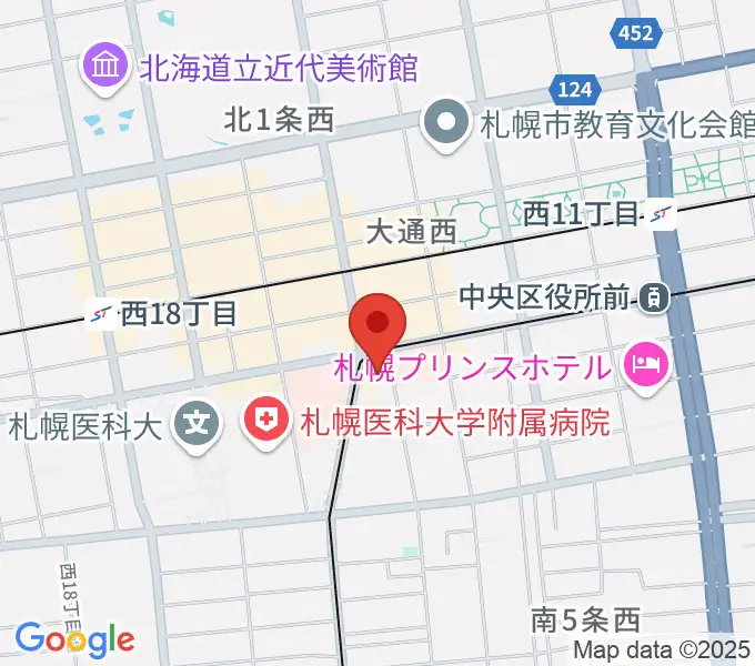 ウィステリアホールの地図