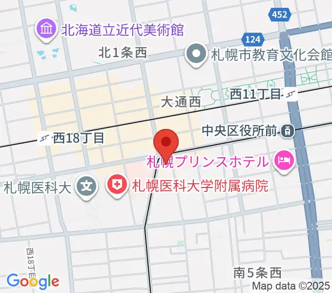 ウィステリアホールの地図