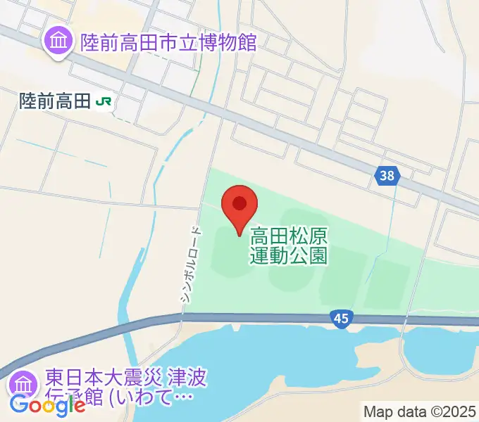 楽天イーグルス奇跡の一本松球場の地図