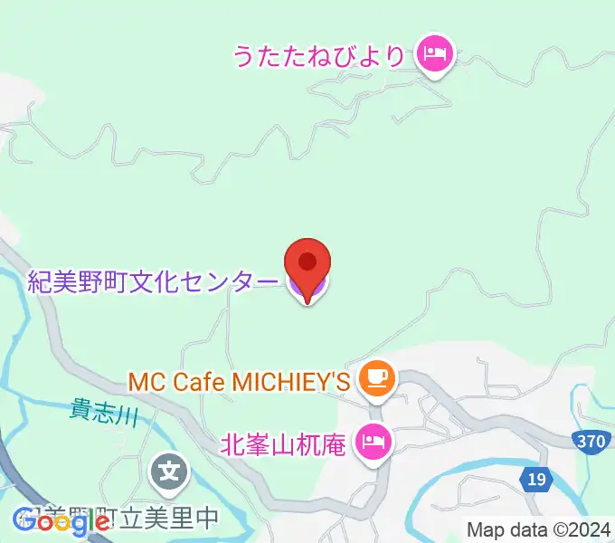 紀美野町文化センターの地図