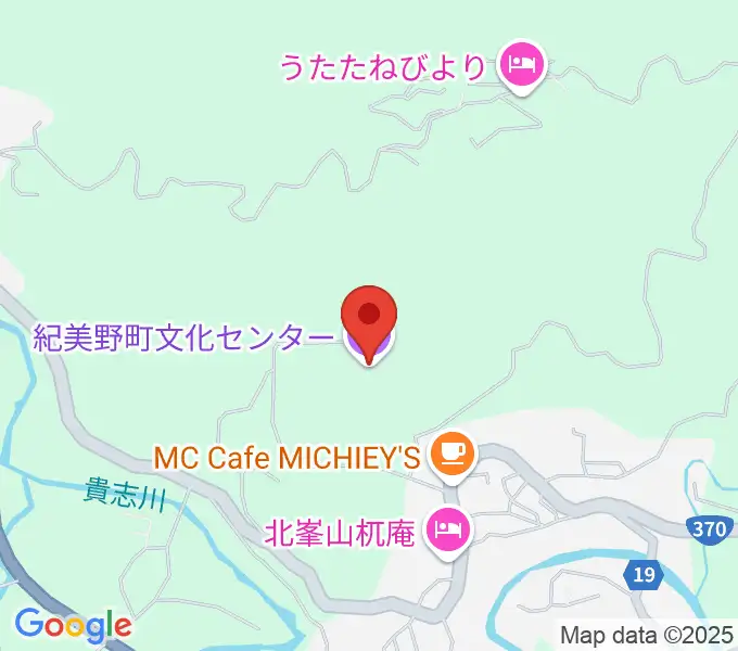 紀美野町文化センターの地図