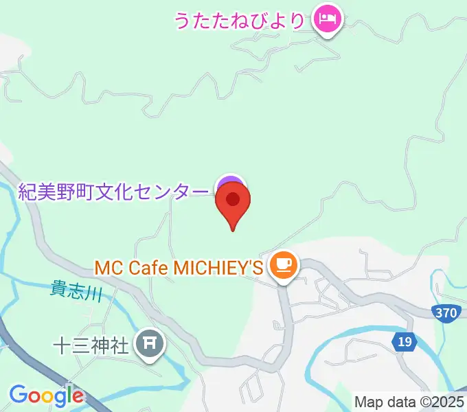 紀美野町文化センターの地図