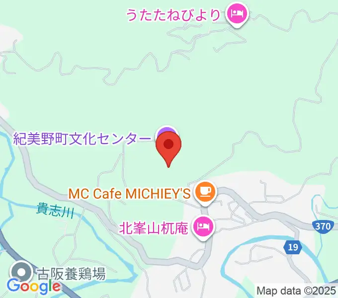 紀美野町文化センターの地図