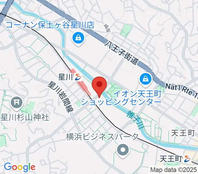 横浜市保土ケ谷公会堂の地図