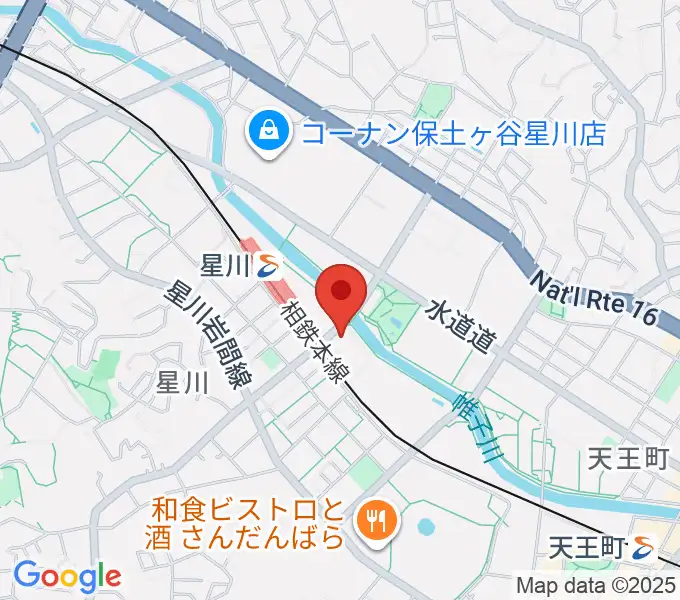 横浜市保土ケ谷公会堂の地図