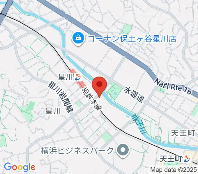 横浜市保土ケ谷公会堂の地図