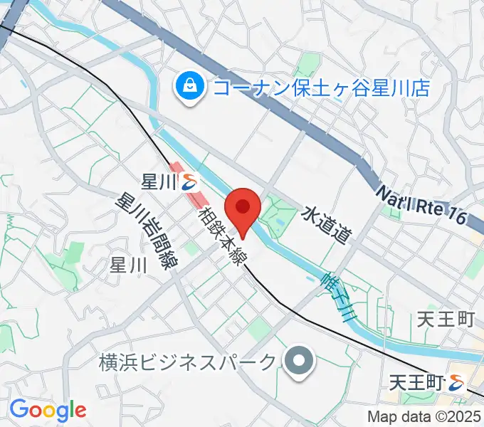 横浜市保土ケ谷公会堂の地図