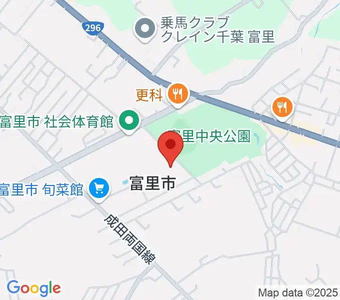 富里中央公民館の地図