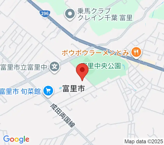 富里中央公民館の地図