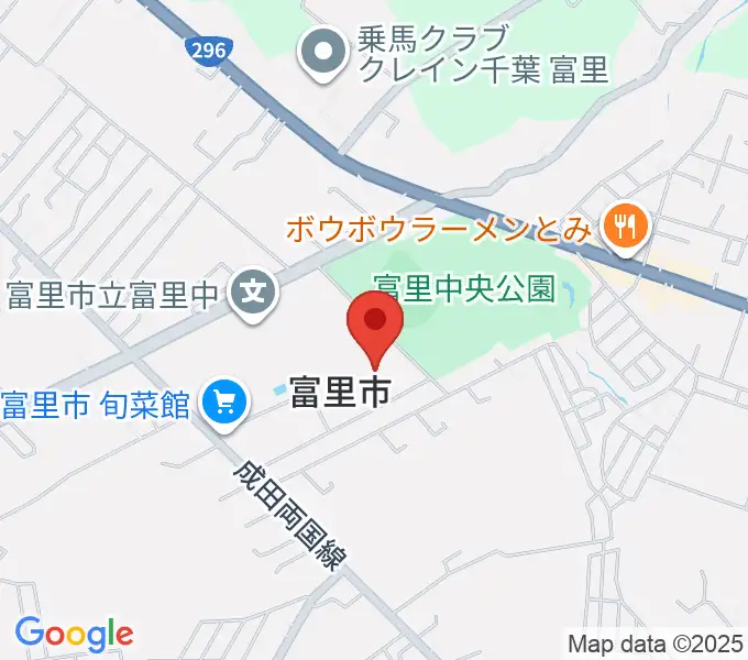 富里中央公民館の地図