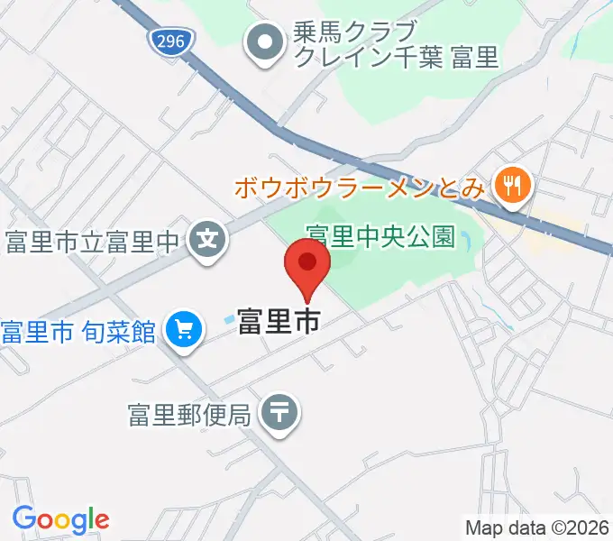 富里中央公民館の地図