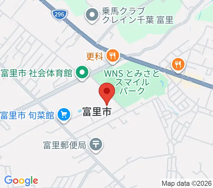 富里中央公民館の地図