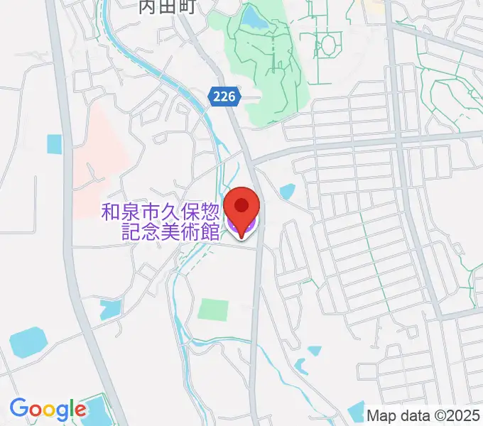和泉市久保惣記念美術館の地図