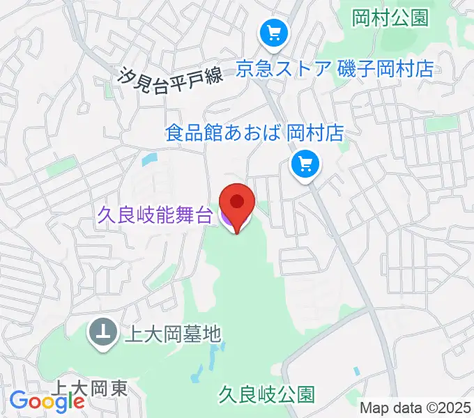 久良岐能舞台の地図