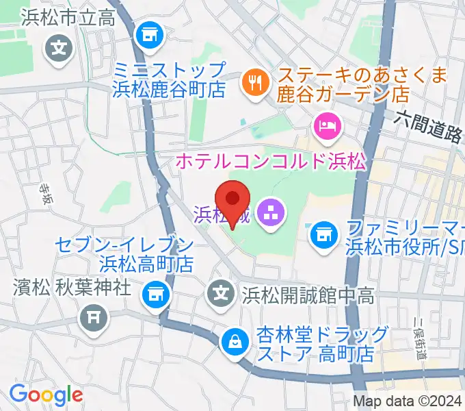 浜松市美術館の地図