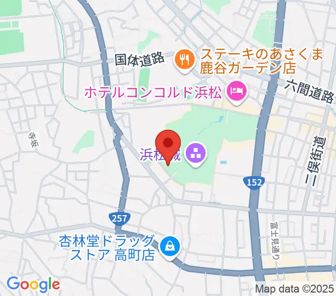 浜松市美術館の地図