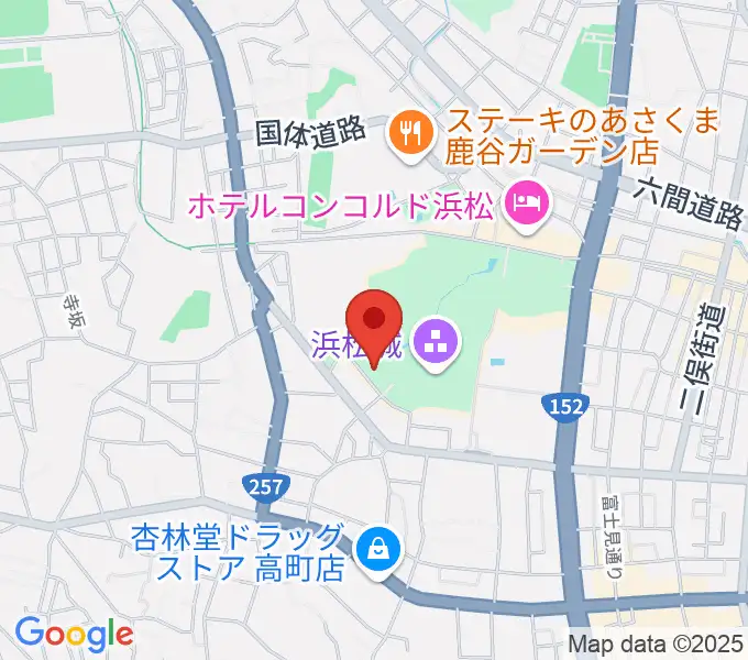 浜松市美術館の地図