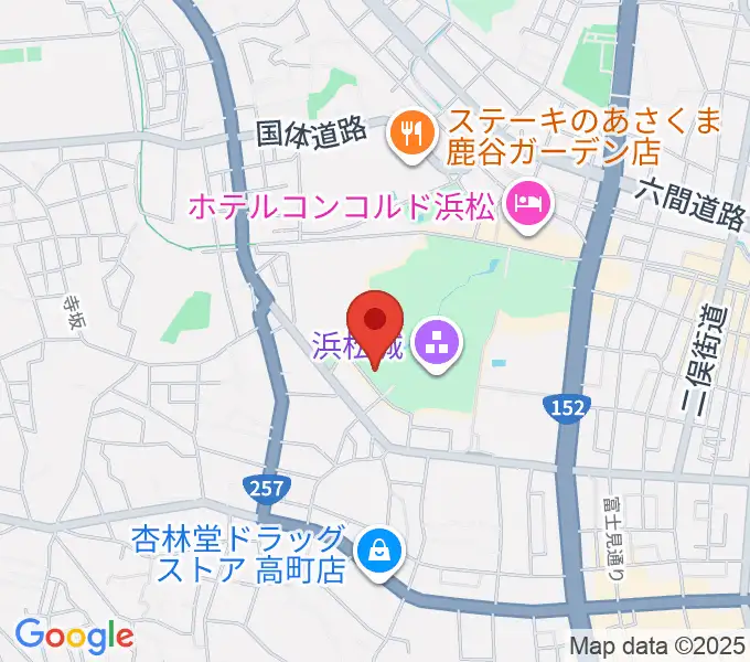 浜松市美術館の地図
