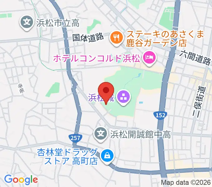 浜松市美術館の地図
