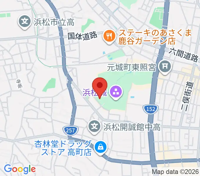 浜松市美術館の地図
