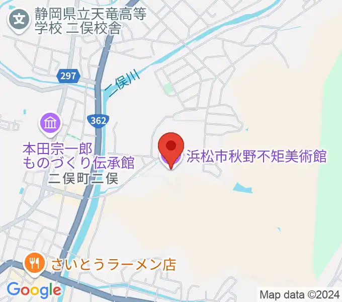 浜松市秋野不矩美術館の地図