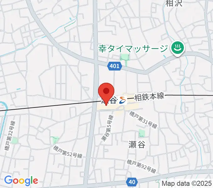 瀬谷区民文化センターあじさいプラザの地図