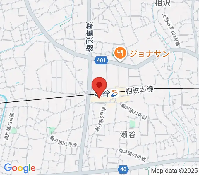 瀬谷区民文化センターあじさいプラザの地図