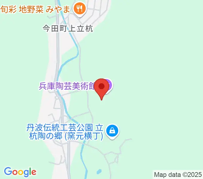 兵庫陶芸美術館の地図