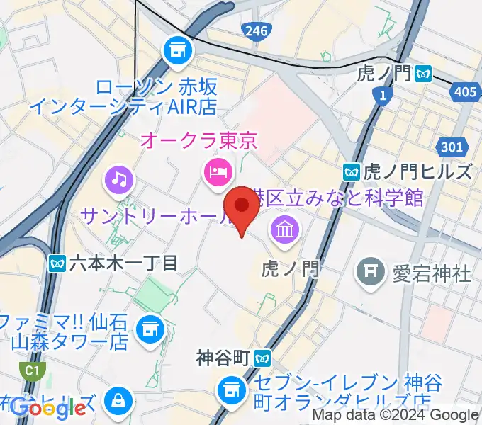 菊池寛実記念 智美術館の地図