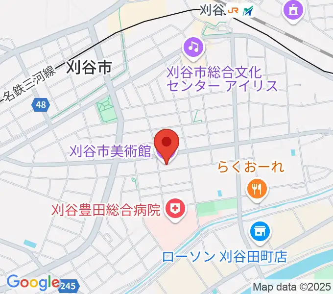 刈谷市美術館の地図