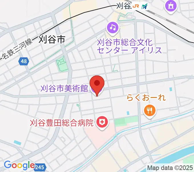 刈谷市美術館の地図