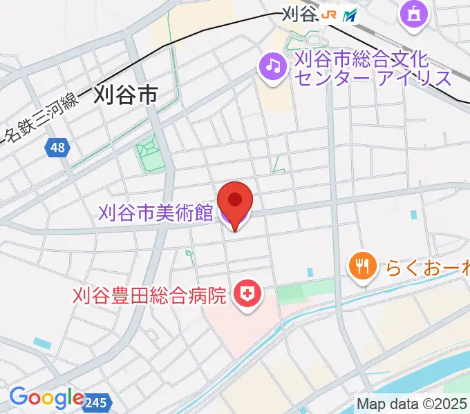 刈谷市美術館の地図