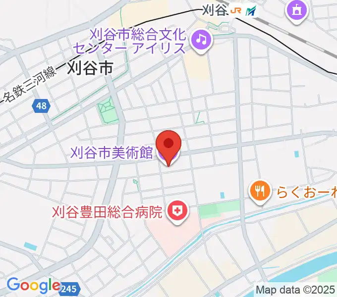 刈谷市美術館の地図