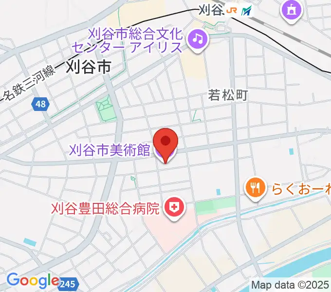 刈谷市美術館の地図