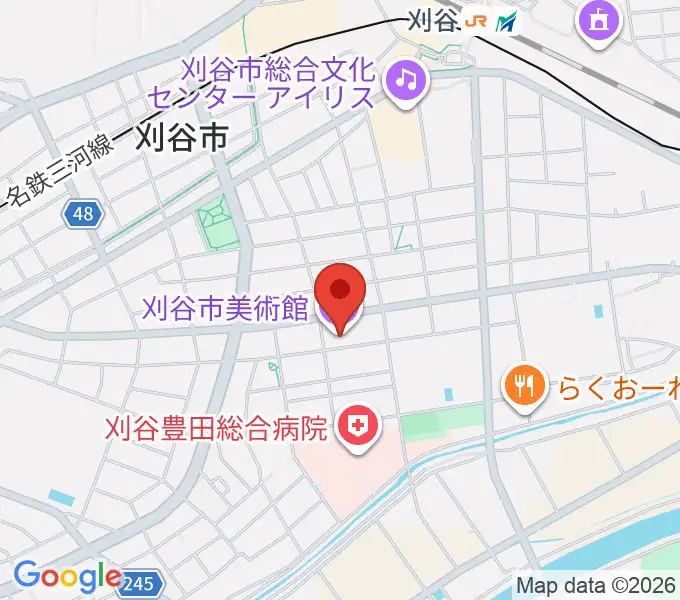 刈谷市美術館の地図