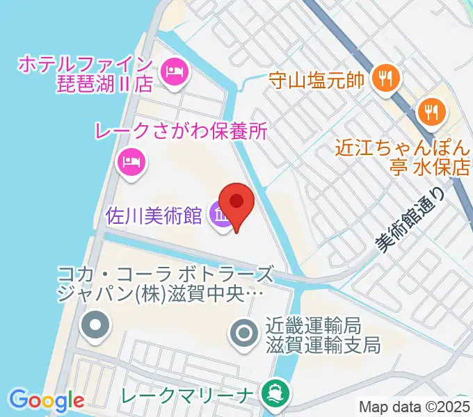 佐川美術館の地図