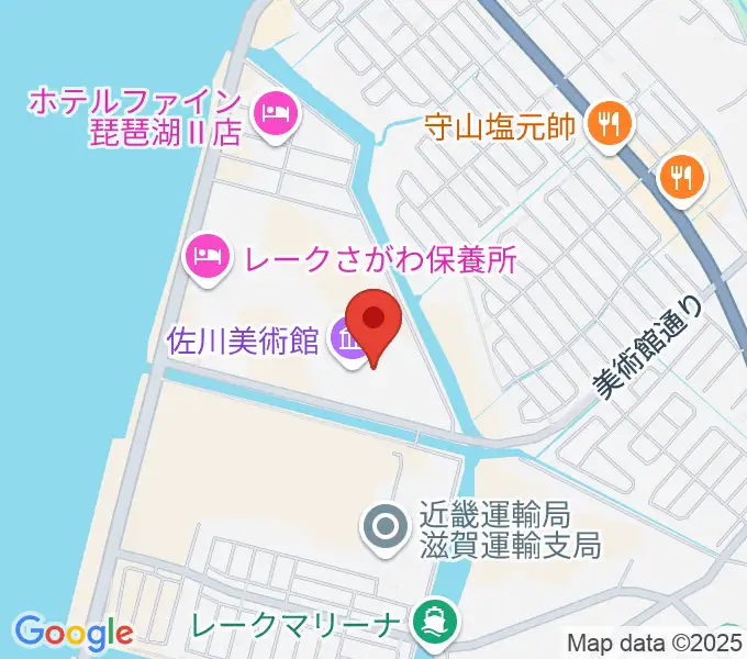 佐川美術館の地図