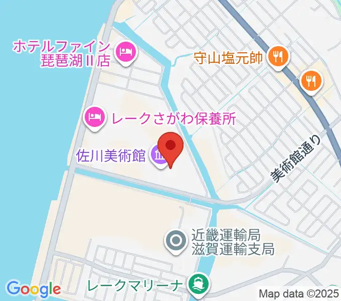 佐川美術館の地図