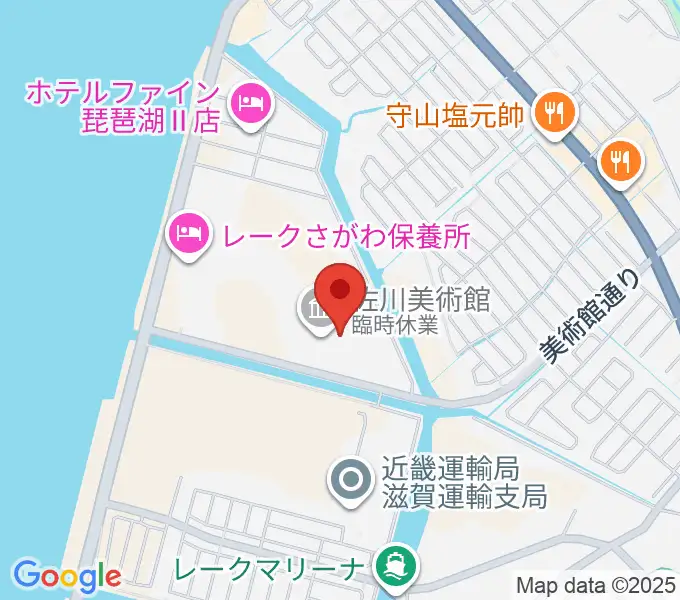佐川美術館の地図