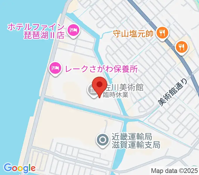 佐川美術館の地図